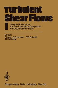Couverture de l’ouvrage Turbulent Shear Flows I