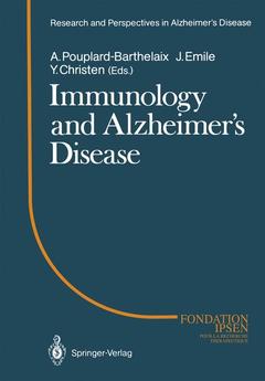 Couverture de l’ouvrage Immunology and Alzheimer’s Diseasee