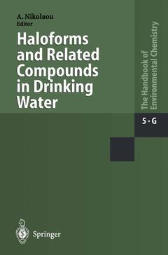 Couverture de l’ouvrage Haloforms and Related Compounds in Drinking Water