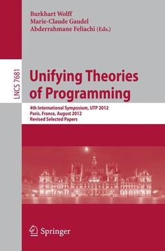 Couverture de l’ouvrage Unifying Theories of Programming