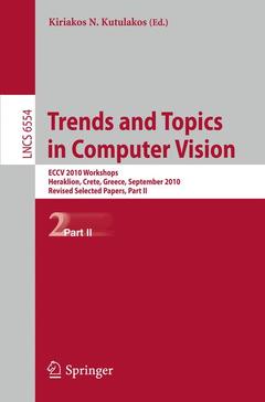 Couverture de l’ouvrage Trends and Topics in Computer Vision