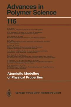 Couverture de l’ouvrage Atomistic Modeling of Physical Properties