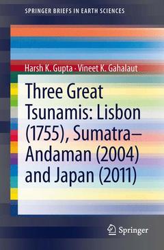 Couverture de l’ouvrage Three Great Tsunamis: Lisbon (1755), Sumatra-Andaman (2004) and Japan (2011)