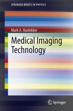 Couverture de l’ouvrage Medical Imaging Technology