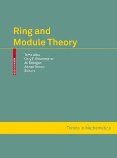 Couverture de l’ouvrage Ring and Module Theory