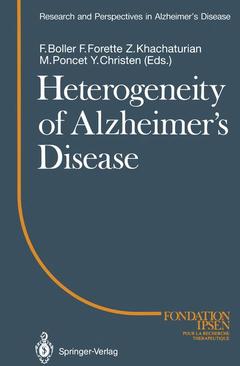 Couverture de l’ouvrage Heterogeneity of Alzheimer’s Disease
