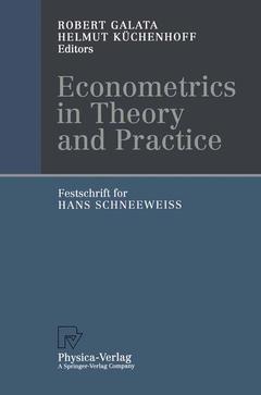 Couverture de l’ouvrage Econometrics in Theory and Practice
