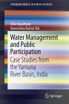 Couverture de l’ouvrage Water Management and Public Participation