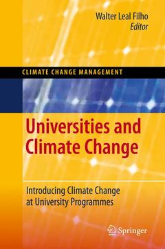 Couverture de l’ouvrage Universities and Climate Change