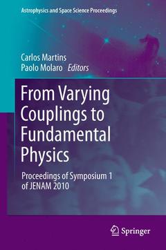 Couverture de l’ouvrage From Varying Couplings to Fundamental Physics