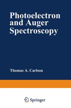 Couverture de l’ouvrage Photoelectron and Auger Spectroscopy
