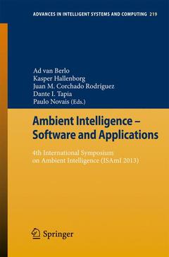 Couverture de l’ouvrage Ambient Intelligence - Software and Applications