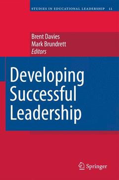 Couverture de l’ouvrage Developing Successful Leadership
