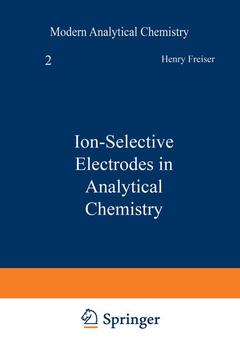 Couverture de l’ouvrage Ion-Selective Electrodes in Analytical Chemistry