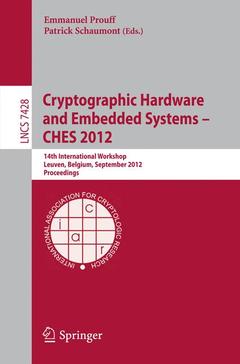 Couverture de l’ouvrage Cryptographic Hardware and Embedded Systems -- CHES 2012