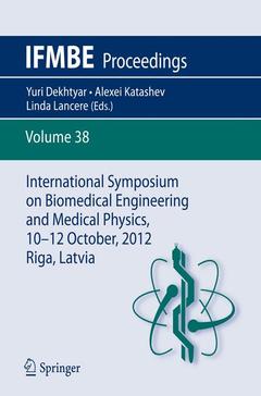 Couverture de l’ouvrage International Symposium on Biomedical Engineering and Medical Physics, 10-12 October, 2012, Riga, Latvia