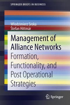 Couverture de l’ouvrage Management of Alliance Networks