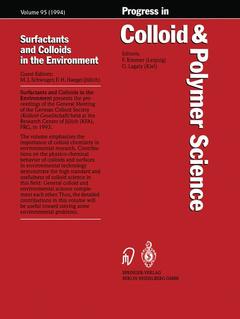 Couverture de l’ouvrage Surfactants and Colloids in the Environment