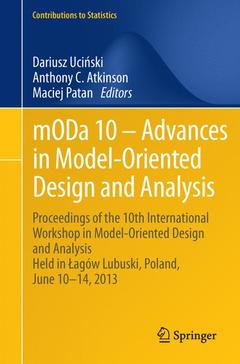 Couverture de l’ouvrage mODa 10 – Advances in Model-Oriented Design and Analysis
