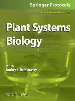 Couverture de l’ouvrage Plant Systems Biology