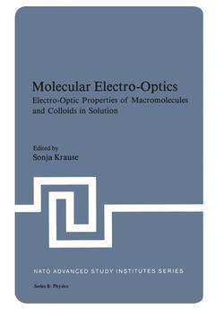 Couverture de l’ouvrage Molecular Electro-Optics