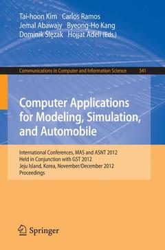 Couverture de l’ouvrage Computer Applications for Modeling, Simulation, and Automobile