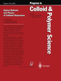 Couverture de l’ouvrage Optical Methods and Physics of Colloidal Dispersions