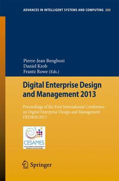 Cover of the book Digital Enterprise Design and Management 2013