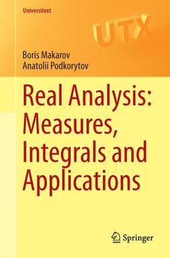 Couverture de l’ouvrage Real Analysis: Measures, Integrals and Applications