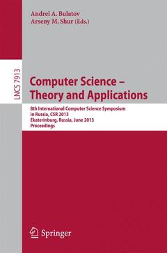 Cover of the book Computer Science - Theory and Applications