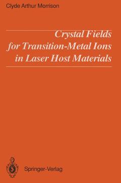 Couverture de l’ouvrage Crystal Fields for Transition-Metal Ions in Laser Host Materials