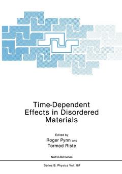 Couverture de l’ouvrage Time-Dependent Effects in Disordered Materials