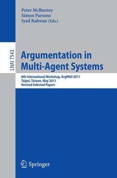 Couverture de l’ouvrage Argumentation in Multi-Agent Systems