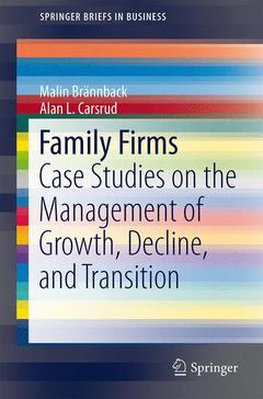 Couverture de l’ouvrage Family Firms
