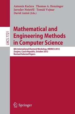 Couverture de l’ouvrage Mathematical and Engineering Methods in Computer Science