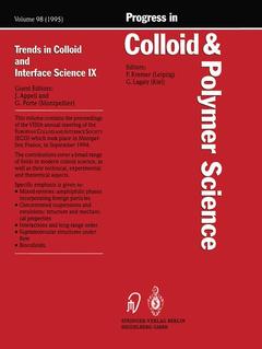 Couverture de l’ouvrage Trends in Colloid and Interface Science IX