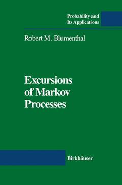 Couverture de l’ouvrage Excursions of Markov Processes