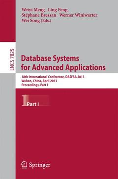 Couverture de l’ouvrage Database Systems for Advanced Applications