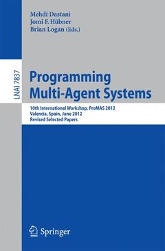 Couverture de l’ouvrage Programming Multi-Agent Systems