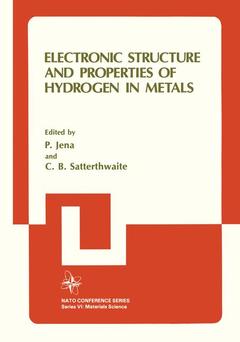 Couverture de l’ouvrage Electronic Structure and Properties of Hydrogen in Metals