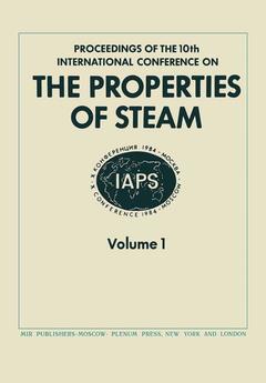 Couverture de l’ouvrage Proceedings of the 10th International Conference on the Properties of Steam