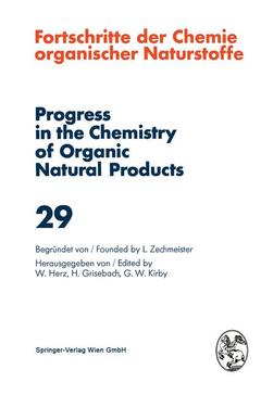 Couverture de l’ouvrage Fortschritte der Chemie Organischer Naturstoffe / Progress in the Chemistry of Organic Natural Products 29