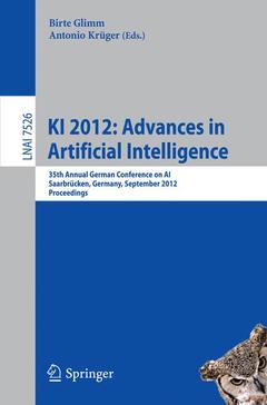 Couverture de l’ouvrage KI 2012: Advances in Artificial Intelligence