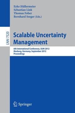 Cover of the book Scalable Uncertainty Management