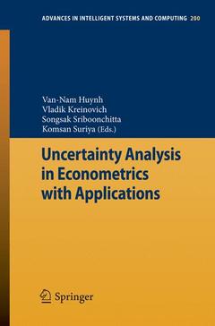 Couverture de l’ouvrage Uncertainty Analysis in Econometrics with Applications