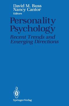 Couverture de l’ouvrage Personality Psychology