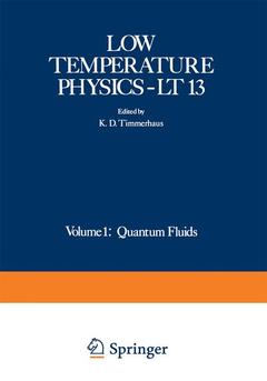 Couverture de l’ouvrage Low Temperature Physics-LT 13