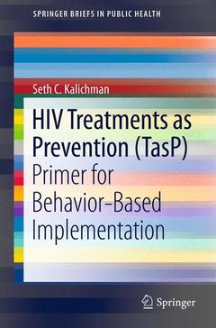 Couverture de l’ouvrage HIV Treatments as Prevention (TasP)