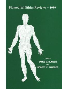 Couverture de l’ouvrage Biomedical Ethics Reviews · 1989