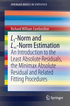 Cover of the book L1-Norm and L∞-Norm Estimation